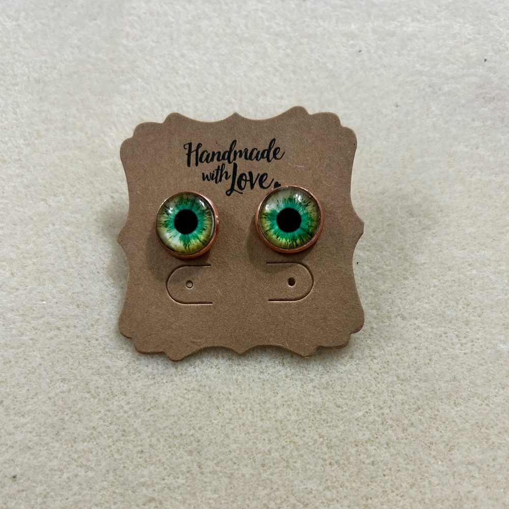 Hand crafted eyeball earrings